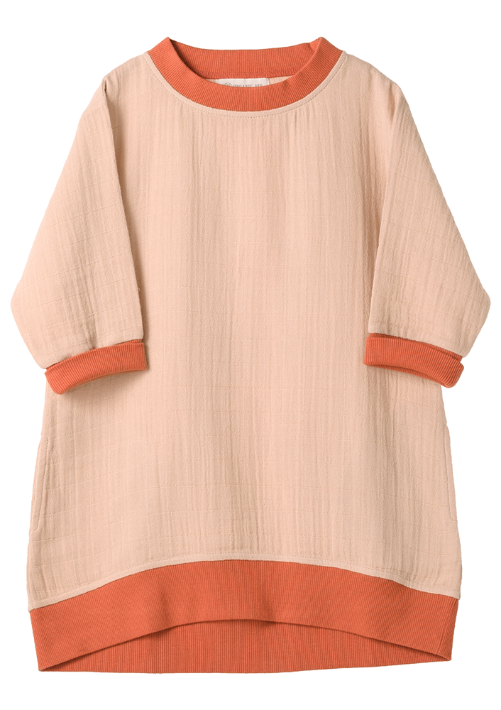 Long-Top 3/4 sleeve Sand