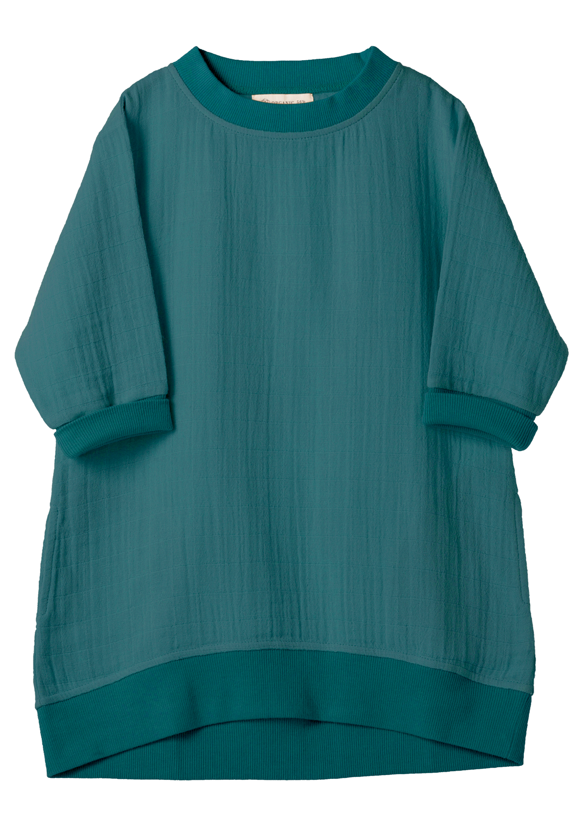 Long-Top / sleeve Emerald  Organic by Feldman