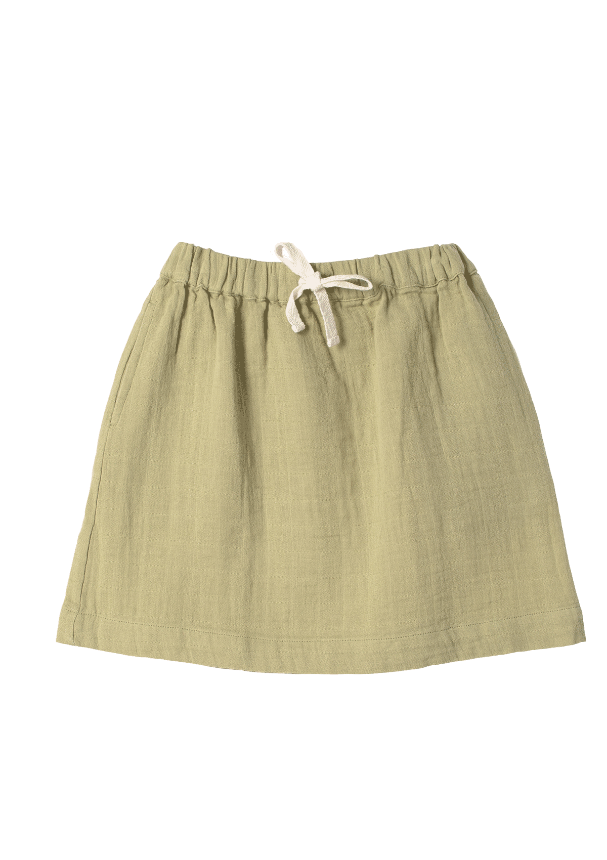 Skirt Play of Colors Sage-green organic muslin