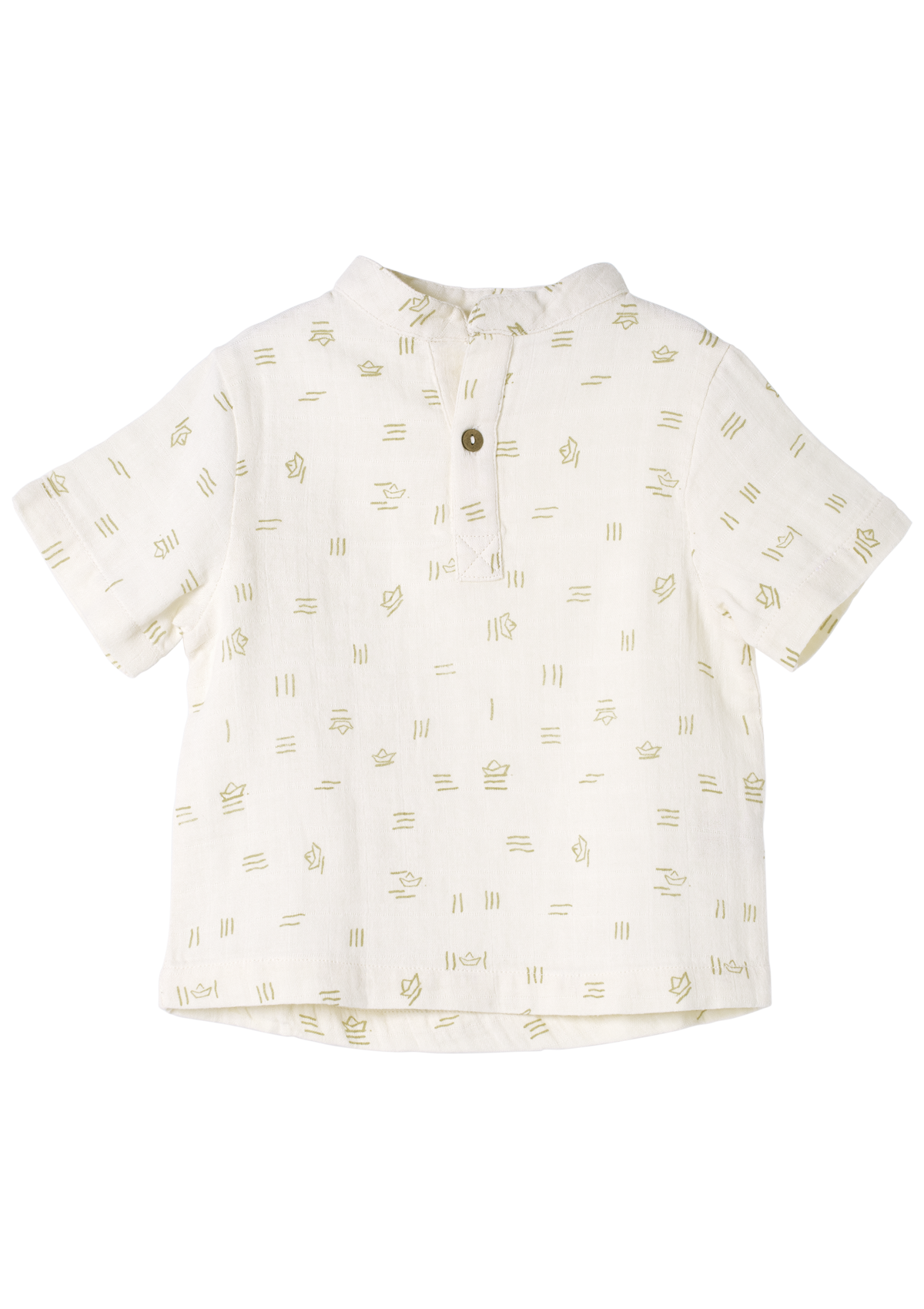 Short sleeve shirt Water of Life organic muslin